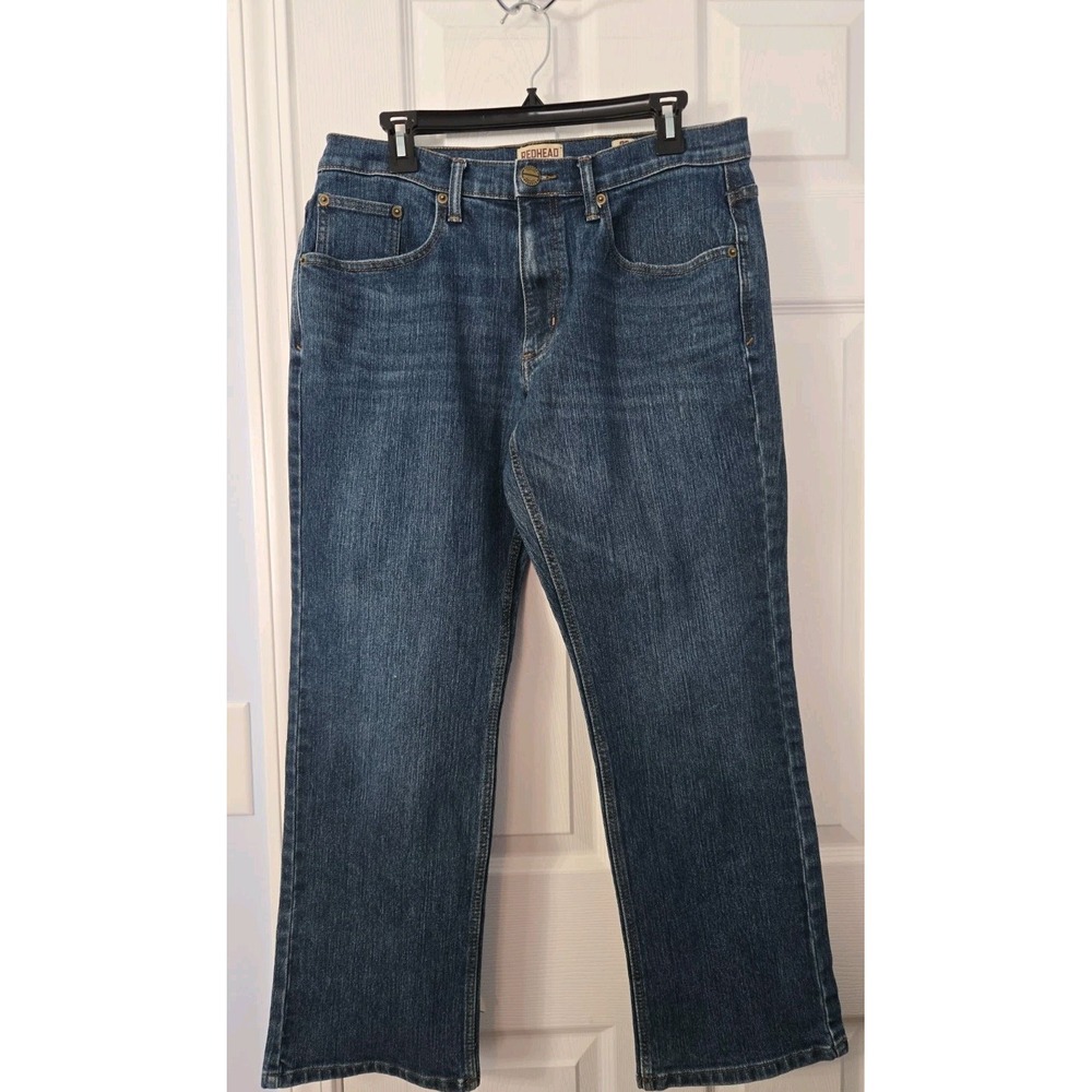 RedHead Straight Leg Jeans Mens Blue Denim Size 32x30 (32x28 Actual)